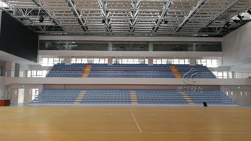 陜西服裝工程學院伸縮看臺案例