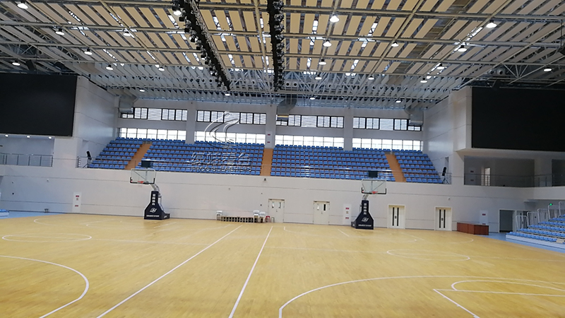 陜西服裝工程學院伸縮看臺案例