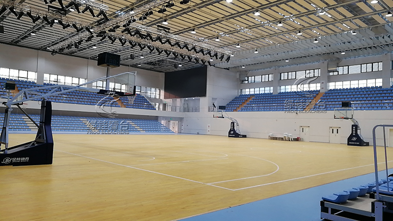 陜西服裝工程學院伸縮看臺案例