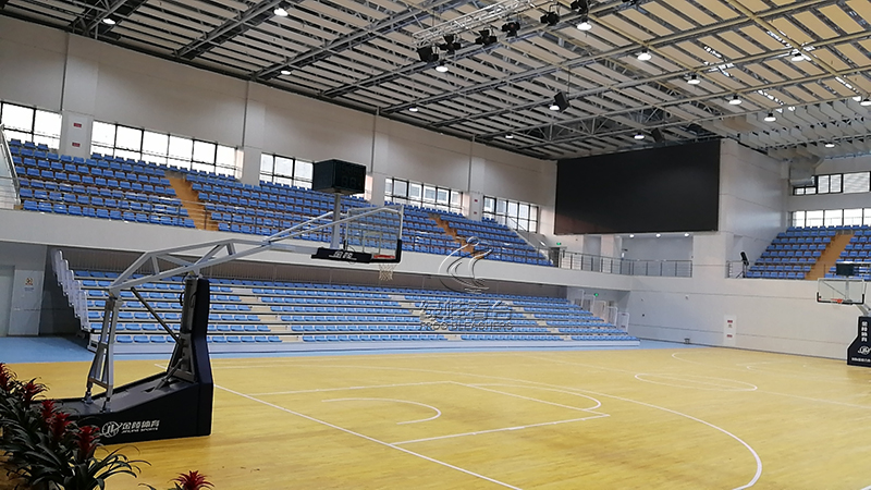 陜西服裝工程學院伸縮看臺案例