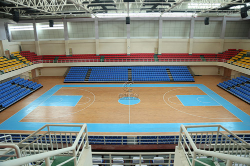 江西崇仁一中體育館看臺座椅