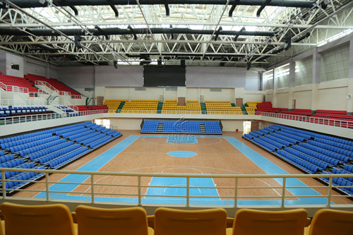 江西崇仁一中體育館看臺座椅