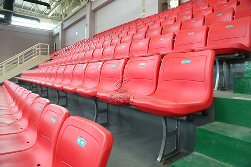 江西崇仁一中體育館看臺座椅